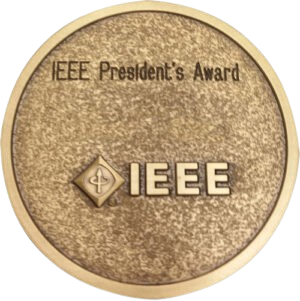 IEEE President's Award medal.